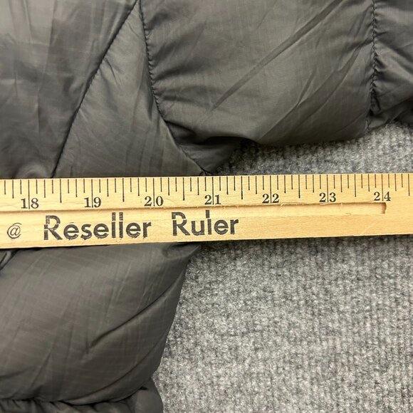 Mountain Hardwear Down Fill Puffer Jacket Men's Medium Gray Mock Neck Full Zip - Picture 9 of 11